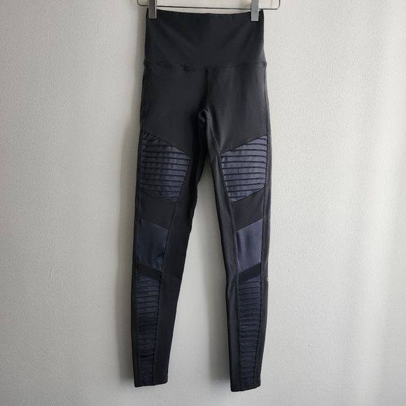 Alo High-Waist Moto Leggings - Picture 2 of 12